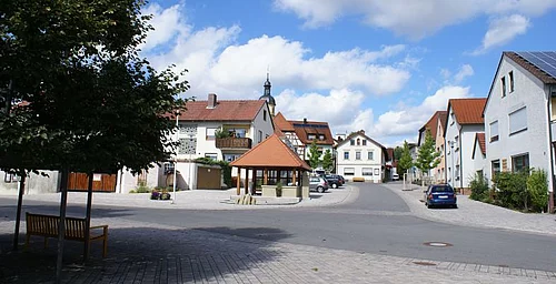 Dorfplatz in Gädheim